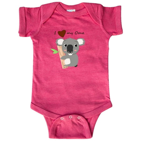

Inktastic Koala (i love oma) Gift Baby Boy or Baby Girl Bodysuit