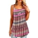 thumbnail image 4 of Verano Tops Correa Escote redondo Chaleco Sin mangas Tela estampada para mujer, Tipo 3, 5XL kenally AP001971-26, 4 of 5