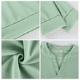 thumbnail image 7 of BRANROY Men's Waffle V Neck Long - Sleeve Tee Shirts for Men with Soft Waffle Knit for Everyday Comfort, Layering and Weekend Outings,Light Green XL, 7 of 7