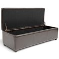 thumbnail image 4 of Baxton Studio Banc Pouf de Rangement en Similicuir, 4 of 5