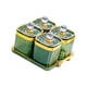 thumbnail image 4 of Plato de frutos secos, plato dividido para servir, plato para refrigerios, recipiente para almacenar alimentos, aperitivos Cuadrícula verde 4, 4 of 9