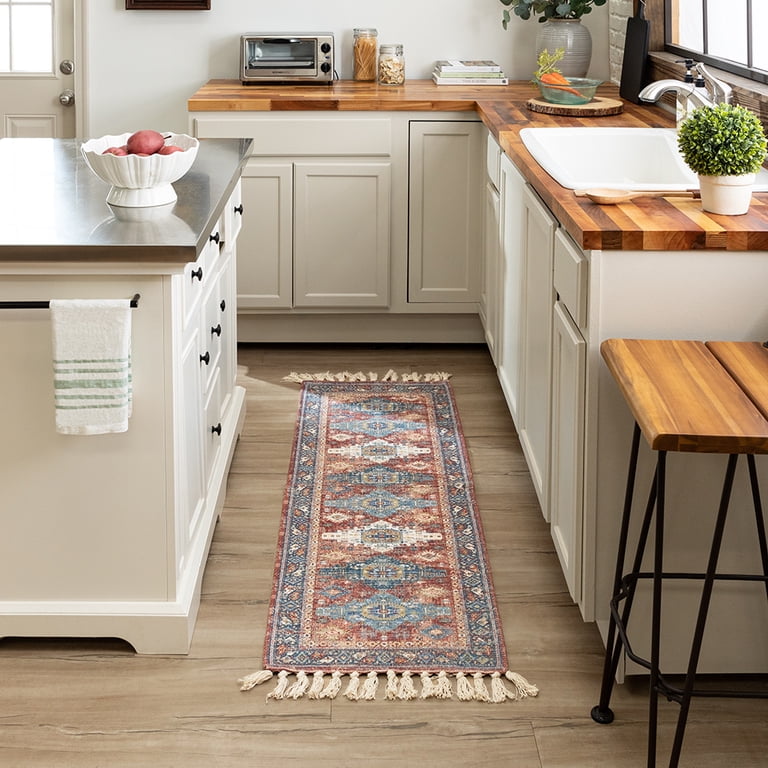 Mainstays Wexford Red Vintage Indoor Runner Rug 20x60, Medallion