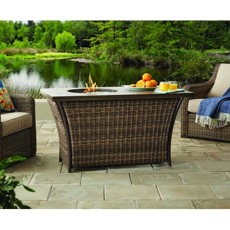 Better Homes Gardens Metal Hawthorne Gas Fire Pit Brown