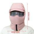 thumbnail image 5 of shyuyusa Ski Mask Winter Fleece Thermal Face Mask Cover for Men Women Warmer Windproof Breathable, Cold Weather Gear for Skiing, Outdoor Work, Motorcycling, Snowboarding, 5 of 9