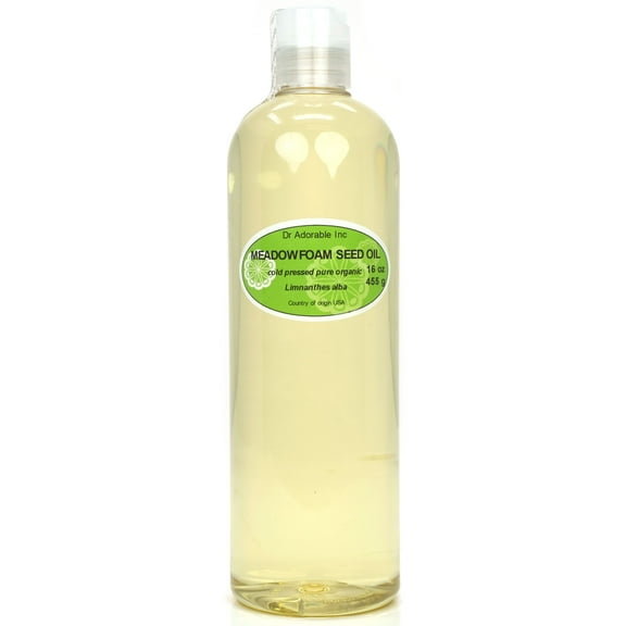 Dr. Adorable - 100% Pure Meadowfoam Oil Organic Cold Pressed Moisturizing Oil For Face Skin Hair Anti Aging - 16 oz