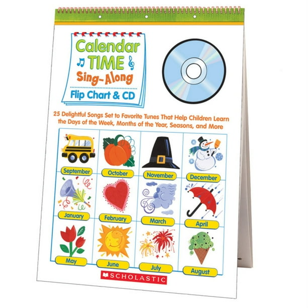 Calendar Time Sing Along Flip Chart and CD, Grade PreK1