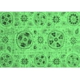 thumbnail image 1 of Ahgly Company Indoor Rectangle Abstract Emerald Green Modern Area Rugs, 7' x 10', 1 of 4