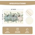 thumbnail image 5 of mubwai Pumpkins Eucalyptus Leaves Fall Placemats Set of 4, 12x18 Inch Autumn Thanksgiving Holiday Table Mats for Party Kitchen Dining Decoration, 5 of 6