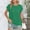 Green, variant on Womens Shirts Short Sleeve Crew Neck Hollow Out Knit Top Polyester Spring Fashion Summer Outfits Plus Size Blouses Dressy Casual Casual Tops for Women Light Blue,S