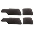 thumbnail image 3 of Juego de 4 alfombrillas universales antideslizantes para coche, camión, SUV, interior rojo, 3 of 9