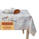 thumbnail image 1 of Mantel rectangular Maison d' Hermine, 100 % algodón, 152 x 274 cm, reutilizable, para comedor, casa de campo, hogar, fiestas, bodas y primavera/verano. Florales de pradera, beige., 1 of 1