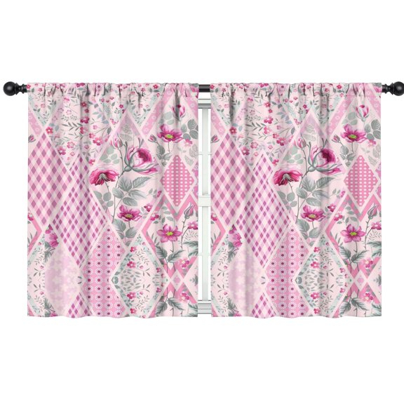 Blackout Kids Curtains,Pioneer Flower Childrens Insulated Curtains Set Of 2,Bedroom Essentials,Toddler Room Decor 42x54in(106x137cm)
