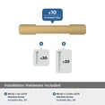 thumbnail image 3 of Amerock Triomphe 3 inch (76mm) Center-to-Center Champagne Bronze Cabinet Pull - 10 Pack, 3 of 5
