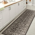 thumbnail image 4 of JONATHAN Y SANTA MONICA 2 x 8 Runner Rug, Palazzo Vine and Border Textured Weave - Black/Gray, SMB103C-28, 4 of 9