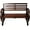 Brown, variant on Brown Rustic Wooden Wagon Wheel Bench - For 2 Backyard Relaxation Person, Outdoor Lounge