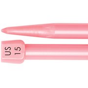 Angle View: Lion Brand Knitting Needles, 14", Size 15, Pink