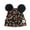 Newborn-9 Months - Black, variant on CC Baby Animal Print Beanie