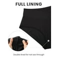 thumbnail image 5 of CRZ YOGA High Waisted V Cut Bikini Bottom for Women Cross Front Bathing Swimsuit Swim Briefs, 5 of 5