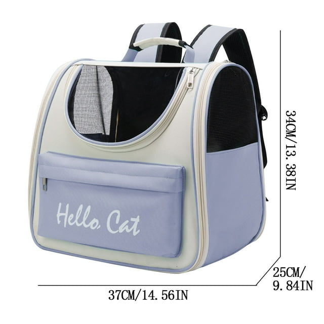 Agiferg Sac à Dos pour Animal de Compagnie Portable d'Extérieur Respirant Grande Capacité Sac à Dos pour Animal de Compagnie