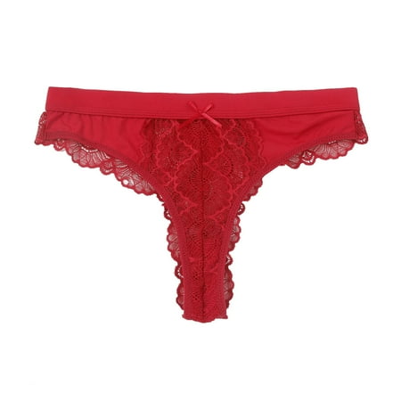 

Women Panties Seamless High Waist Lace Wide Brim G String Trouser Hollow Lifting Underpants Underwear