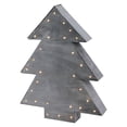 thumbnail image 2 of 15.75" Elephant Gray Battery Operated Pre-Lit Christmas Tree Tabletop Decor, 2 of 3