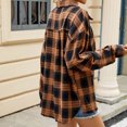 thumbnail image 6 of Plaid Jackets for Womens Winter Fashion Plus Size Casual Lapel Plaid Long Sleeve Unless Casual Coat, 6 of 9