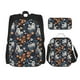 thumbnail image 1 of Easygdp Cute ghost in the flowers Mochila para Niños y Niñas con Set de Caja de Almuerzo y Estuche para Lápices 3 en 1, Mochila Escolar Estampada para Adolescentes, 1 of 7