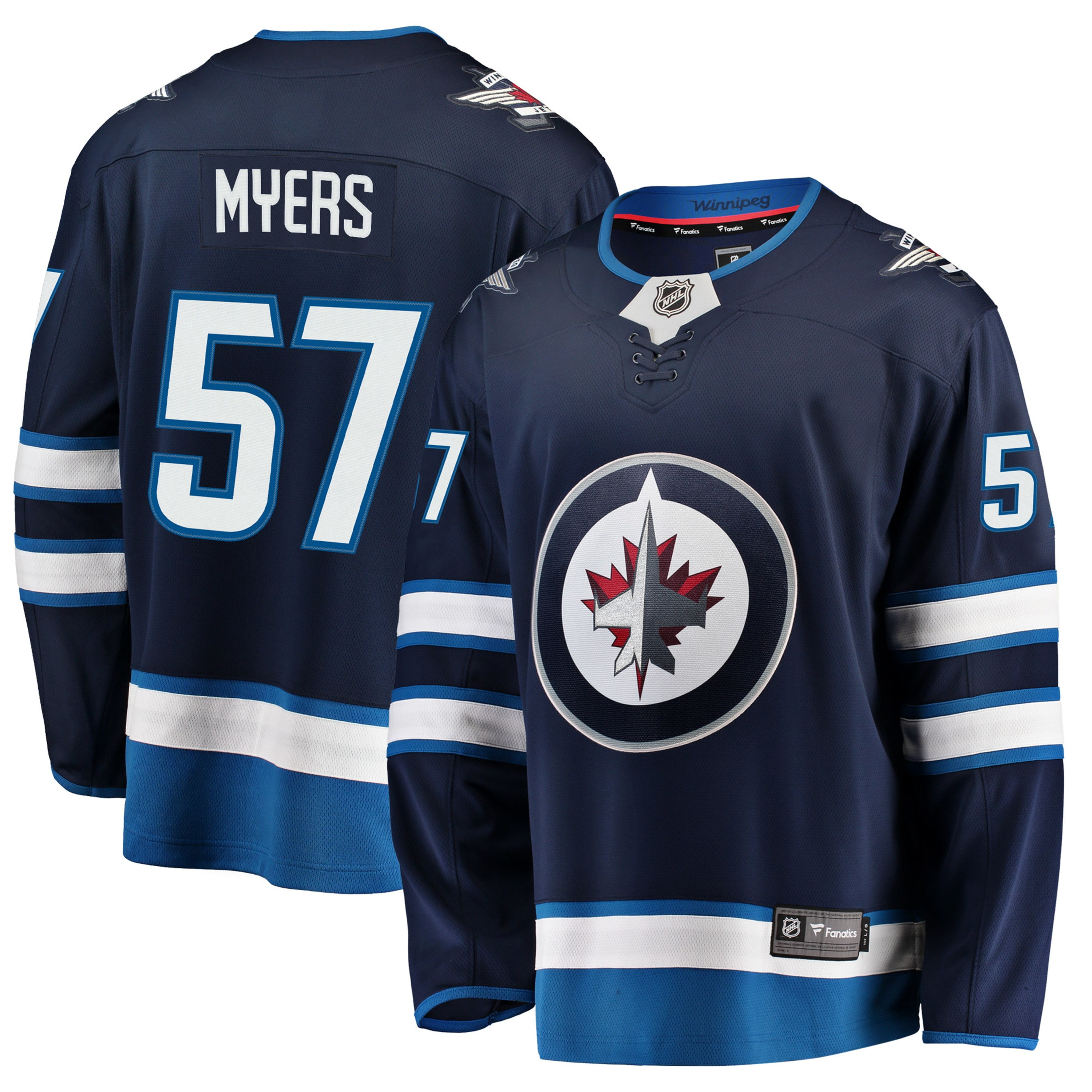Tyler Myers Winnipeg Jets NHL Fanatics Breakaway Home Jersey