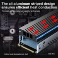 thumbnail image 3 of M.2 Heatsink M2 NVMe 2280 SSD Alumium Cooler Solid State Disk Radiator with Thermal Silicone Pad for Laptop Desktop PC Computer Silver Heatsink, 3 of 6