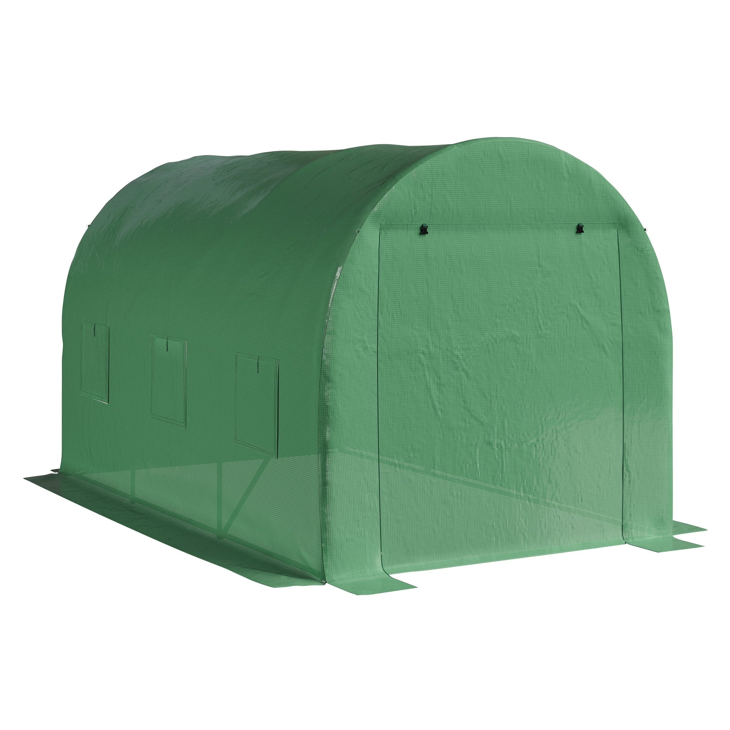 Home-Complete 9.5ft x 6.5ft x 6.2ft Walk In Greenhouse with Windows
