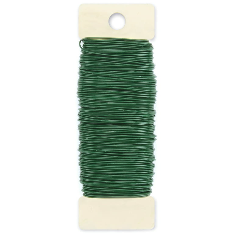 Floral Wire, 110 Yards 22 Gauge Green Florist Wire, Flexible Green Wire  Paddle Wire for Crafts, Christmas Wreaths Tree, Garland and Floral Flower