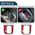 thumbnail image 6 of Unique Bargains ABS Gear Shift Knob Button Cover for VW Golf 6 GTI MK6 2008-2013 Console Gear Panel Control Decal Trim Sticker Interior Accessories Red, 6 of 6