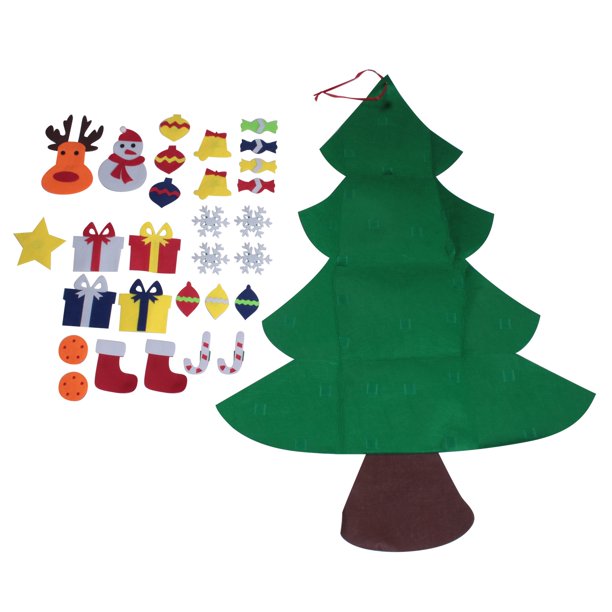 Felt Christmas Tree for Kids 3.2Ft Diy Christmas Tree with Toddlers 30