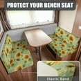 thumbnail image 2 of Yuyamidu Sunflower RV Dinette Cushion Covers Soft Camper Cushion Slipcovers Stretch RV Couch Cushion Covers Elastic Camper Couch Cover Furniture Protector for RV Camper, 2 of 7