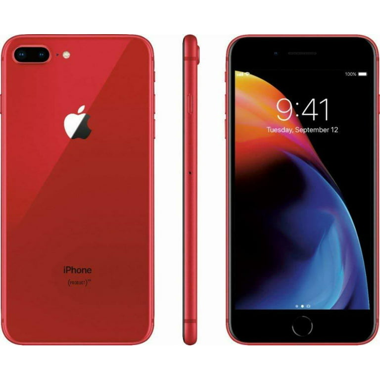 Restored Apple iPhone 8 Plus 64GB (Product Red) GSM Unlocked Smartphone  (Refurbished)