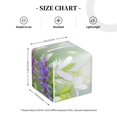 thumbnail image 4 of Gukieu Purple Butterfly On Wild Print Leather Tissue Box, PVC Waterproof Velcro Opening and Closing Square Tissue Box Holder, Suitable for Home and Office Decoration, 4 of 7