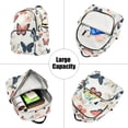 thumbnail image 5 of FORMRS Mini Backpack Purse for Women Travel Daypack Casual Shoulder Bag, Beige Butterflies, 5 of 7
