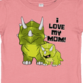 thumbnail image 4 of Inktastic I love my Mom with Baby and Mommy Triceratops Boys or Girls Baby T-Shirt, 4 of 5