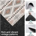 thumbnail image 3 of Brown Triangular Geometric Pattern Kitchen Rugs Sets Of 3,Kitchen Runner Rugs Non Skid Washable,Decorative Kitchen Floor Mats for Kitchen,Sink,Laundry,17"x30"+ 17"x47" + 17"x59", 3 of 6