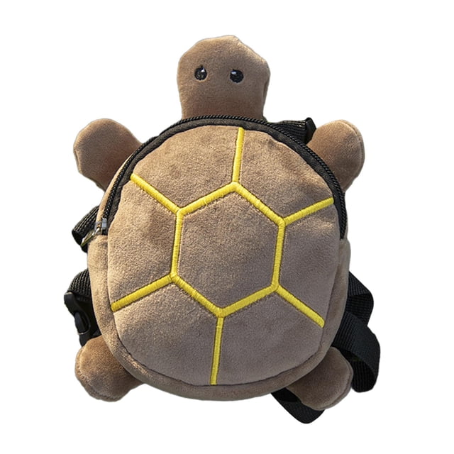 Arnés de mochila para perros, bolsa de transporte para mascotas con forma de tortuga, linda mochila transpirable para cachorros, mochila de senderismo Marrón
