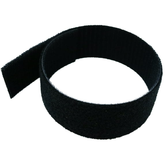 Tidy Tight 5 Pack, 2 Inch  Strips, Total Strap Length 1.5 Ft (18 Inches), 2 Inch Black Back To Back Nylon Hook & Loop, Assembled In The USA.