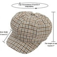 thumbnail image 7 of YooGuoGuo Women's Newsboy Cap Retro Plaid Octagonal Hat Outdoor Sun Hats Casual Cap Painter Hat for Women Paperboy Beret Caps, 7 of 7