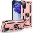 thumbnail image 2 of Grade Drop Impact for Samsung Galaxy S20 FE Case Galaxy S20 FE 5G Case 360 Metal Rotating Ring Kickstand Holder  Heavy Duty Shockproof Case for Galaxy S20 FE Phone Case (Rose Gold), 2 of 17