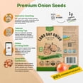 thumbnail image 5 of Organo Republic Walla Walla Onion Seeds – 275+ Non-GMO Heirloom Seeds, 1g Packet for Planting Vegetables Indoors & Outdoors, Home Garden Vegetable Seeds, 5 of 6