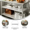thumbnail image 3 of Flash Furniture Galvanized Under Shelf for Prep and Work Tables - Adjustable Lower Shelf for 30" x 48" Stainless Steel Tables, 3 of 8