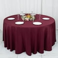 thumbnail image 2 of BalsaCircle 120" Burgundy Round Premium Polyester Tablecloth Wedding Table Linens, 2 of 8