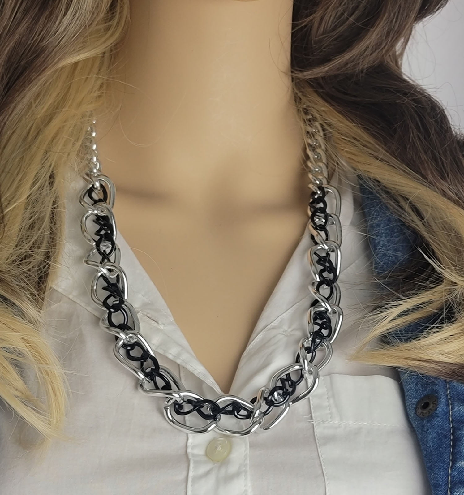Big Chunky Chain Link Necklace 