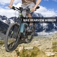 thumbnail image 4 of 2pcs Bike Rearview Mirror Handlebar End Mounted Adjustable Rear View Glass Mirror Bicycle Accessories, Black, 4 of 6