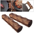 thumbnail image 2 of Asa para asa de barbacoa, utensilios de cocina portátiles ligeros, fundas de madera para ollas, mango de madera antiescaldado para plancha, sartén par, 2 of 8