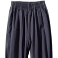 thumbnail image 3 of ZACPNCV Girls Pants Summer Elastic Waist Wide Leg Pants Lightweight Flowy Boho Beach Vacation Lounge Trousers, 3 of 4